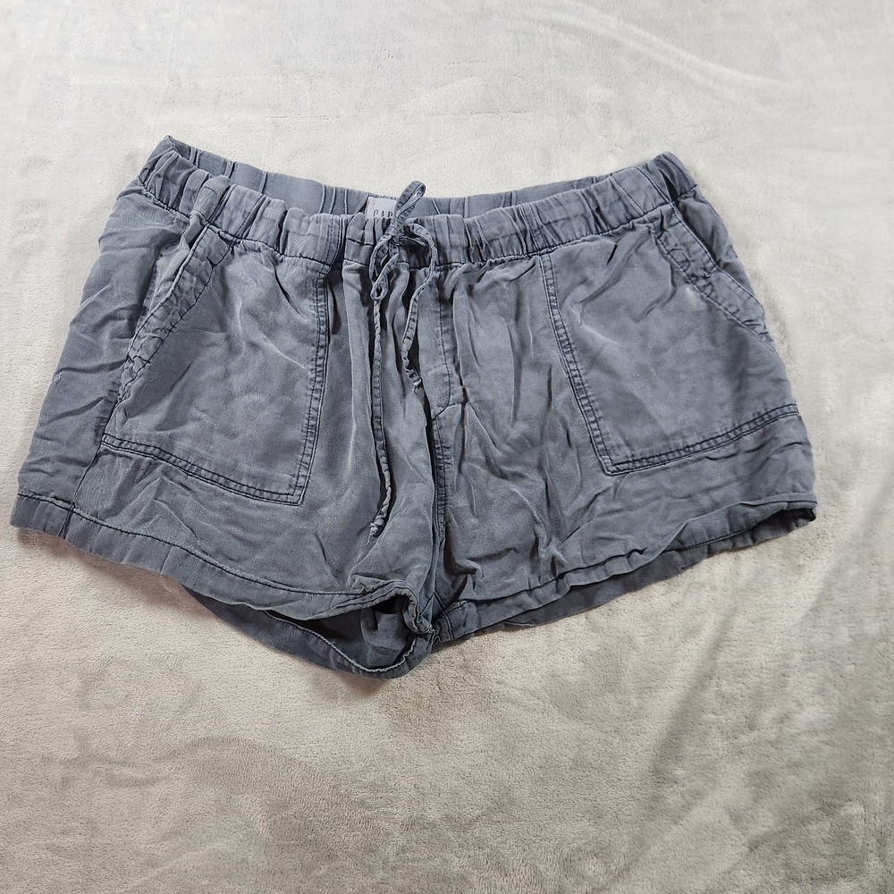 Gap Navy Blue Drawstring Lyocell Womens Shorts Extra Large